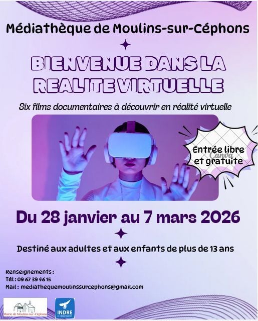 Affiche atelier d'animation Réalité virtuelle