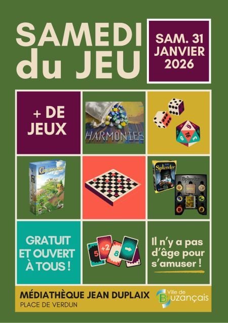 Affiche samedi du jeu
